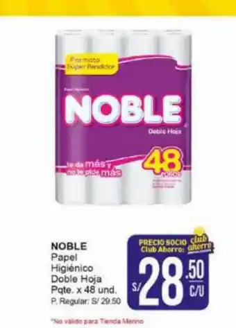 Mayorsa Noble Papel Higienico Doble Hoja Pqte x 48 und oferta