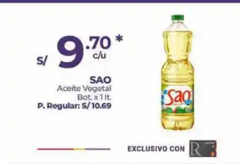 Mayorsa SAO Aceite Vegetal Bot. x 1lt oferta