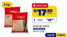 Makro Dulfina azúcar rubia oferta