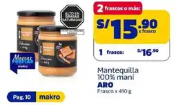 Makro Aro mantequilla 100% maní oferta