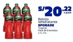 Makro Sporade bebida rehidratante tropical oferta
