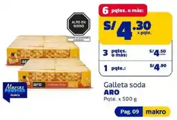 Makro Aro galleta soda oferta