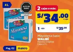 Makro Walibi mayonesa base oferta