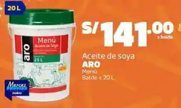 Makro Aro aceite de soya menú oferta