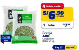 Makro Aro arveja congelada oferta