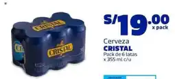 Makro Cerveza Cristal oferta