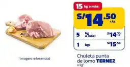 Makro Ternez chuleta punta de lomo oferta