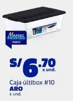 Makro Aro caja últibox #10 oferta