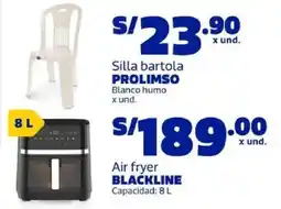 Makro Prolimso silla bartola blanco humo oferta