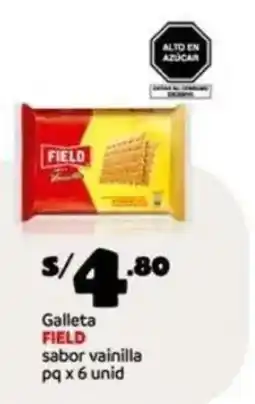 Plaza Vea Field galleta sabor vainilla oferta