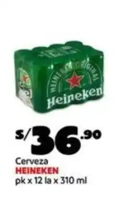 Plaza Vea Heineken cerveza oferta