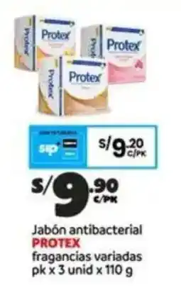 Plaza Vea Protex jabón antibacterial fragancias variadas oferta