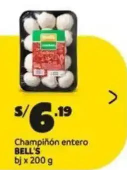 Plaza Vea Bell's champiñón entero oferta