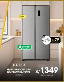 La Curacao Bord refrigeradora sbs no frost inverter oferta