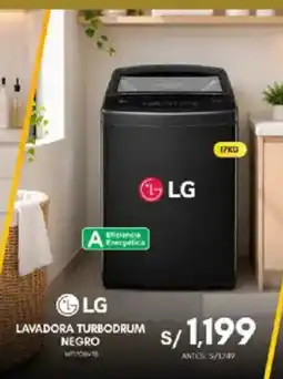 La Curacao Lg lavadora turbodrum negro oferta
