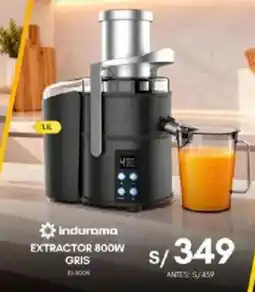 La Curacao induroma extractor 800w gris oferta