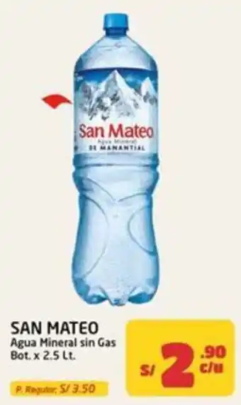 San Mateo Agua Mineral sin Gas
