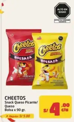 MaxiAhorro Cheetos Snack Queso Picante/ Queso oferta