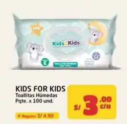 MaxiAhorro Kids for Kids toallitas húmedas oferta