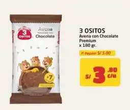 MaxiAhorro 3 ositos avena con chocolate premium oferta