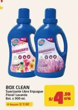 MaxiAhorro Box Clean suavizante libre enjuague floral lavanda oferta