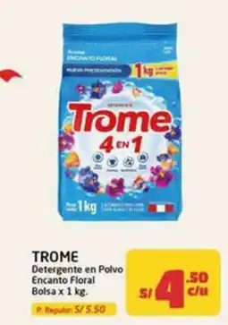 MaxiAhorro Trome Detergente en Polvo Encanto Floral oferta