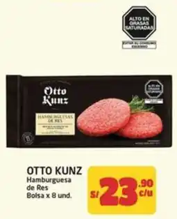MaxiAhorro Otto Kunz Hamburguesa de Res oferta