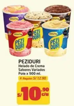 MaxiAhorro Pezi Duri helado de crema sabores variados oferta