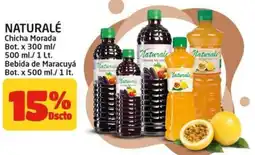 MaxiAhorro Naturalé chicha morada bebida de maracuyá oferta