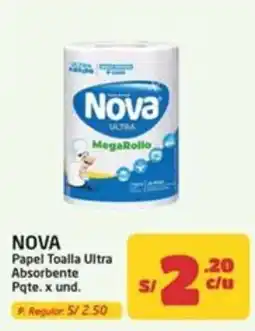 MaxiAhorro Nova papel toalla ultra absorbente oferta