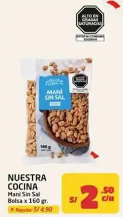 MaxiAhorro Nuestra Cocina Mani Sin Sal oferta