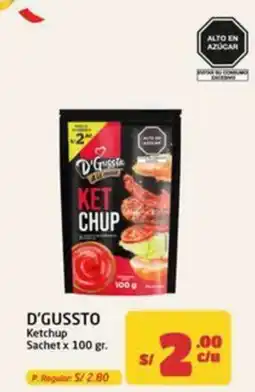 MaxiAhorro D'Gussto ketchup oferta