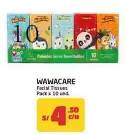 MaxiAhorro Wawacare pañuelos secos desechables oferta