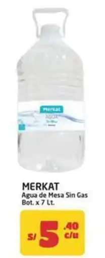 MaxiAhorro Merkat agua de mesa sin gas oferta