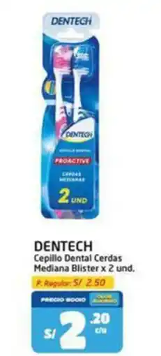 MaxiAhorro Dentech cepillo dental cerdas mediana oferta