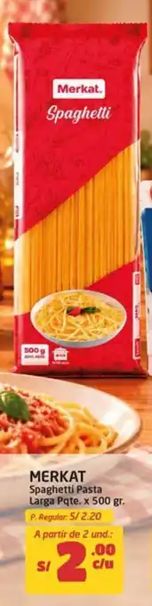 Merkat spaghetti pasta larga