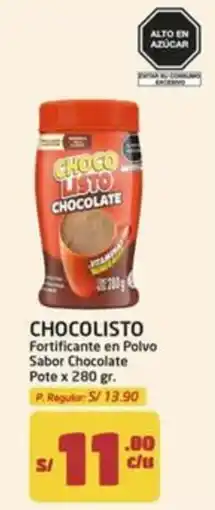 MaxiAhorro Chocolisto fortificante en polvo sabor chocolate oferta