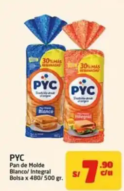 MaxiAhorro PYC Pan de Molde Blanco/Integral oferta