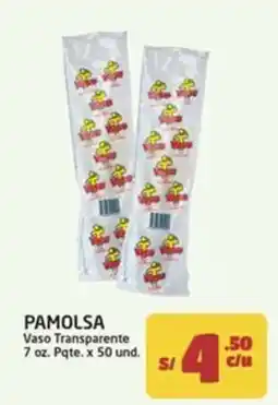 MaxiAhorro Pamolsa vaso transparente oferta