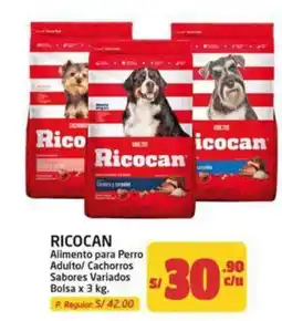 MaxiAhorro Ricocan Alimento para Perro Adulto/ Cachorros Sabores Variados oferta