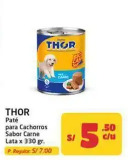 MaxiAhorro Thor paté para cachorros sabor carne oferta