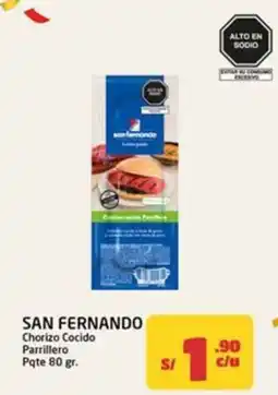MaxiAhorro San Fernando chorizo cocido parrillero oferta