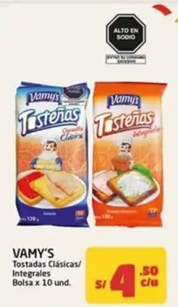 MaxiAhorro Vamy's Tostadas Clásicas/Integrales oferta