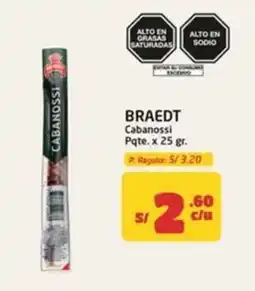 MaxiAhorro Braedt cabanossi oferta