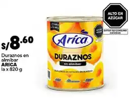Plaza Vea Arica duraznos en almibar oferta