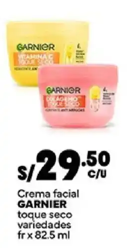 Plaza Vea Garnier crema facial toque seco oferta