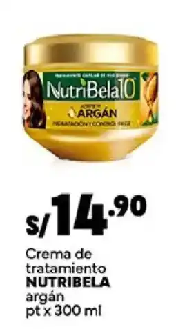 Plaza Vea Nutribela crema de tratamiento argán oferta