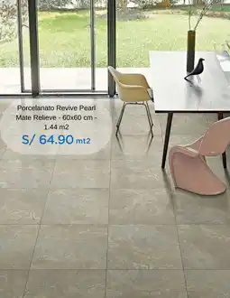 Cassinelli Porcelanato revive pearl mate relieve oferta
