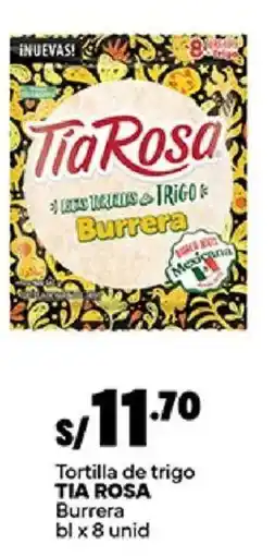 Plaza Vea Tia Rosa tortilla de trigo Burrera oferta