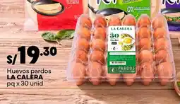 Plaza Vea La calera huevos pardos oferta